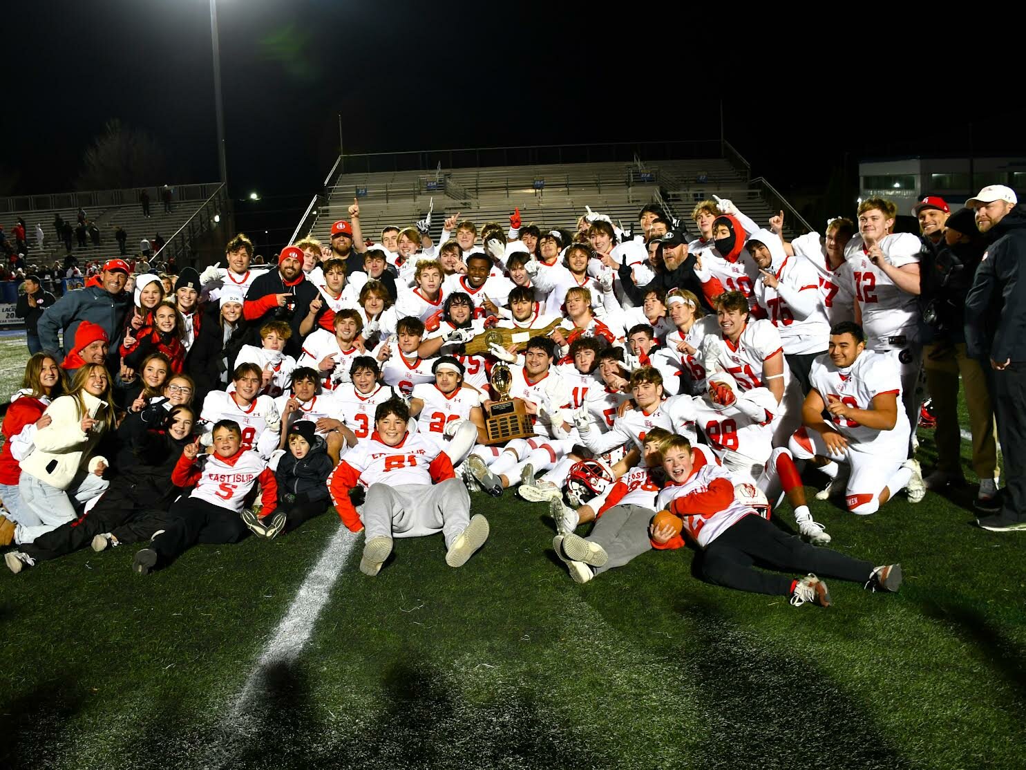 East Islip High School claimed its second-ever Long Island Football championship with a score of 19-14, Friday, November 24.